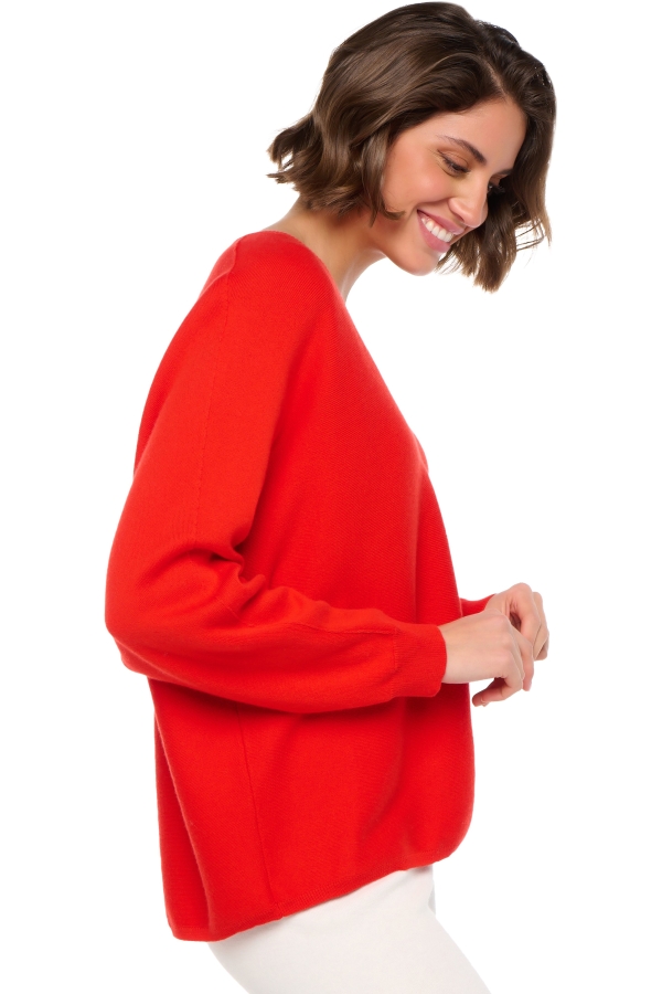 Cachemire et Coton pull femme sloane tomato s